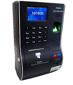 Registro de ponto através de impressão digital (biometria), com emissão de ticket – Portaria 1510